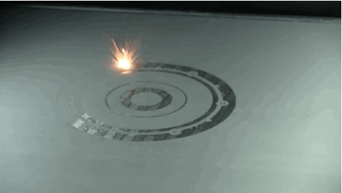 SLM build process animation